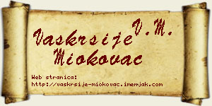 Vaskrsije Miokovac vizit kartica